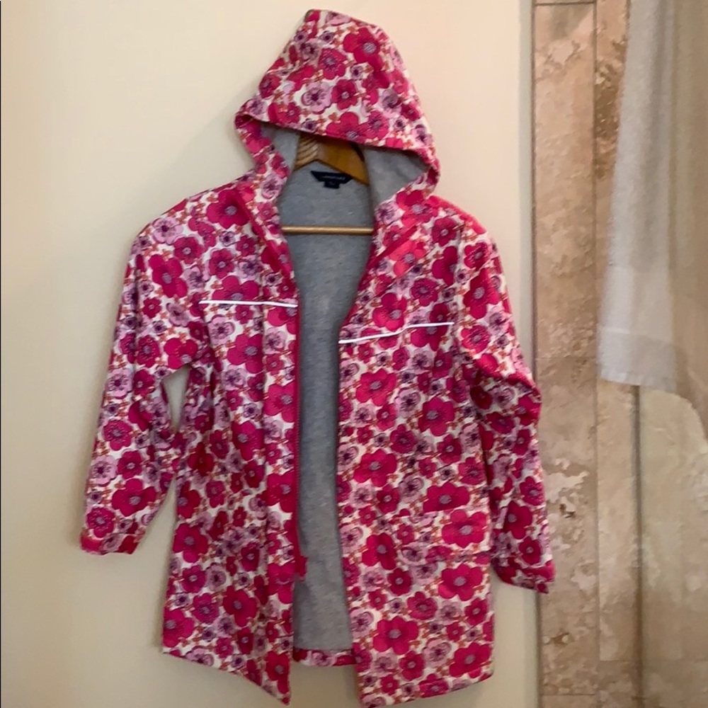 Girls Lands End rain jacket sz 7-8